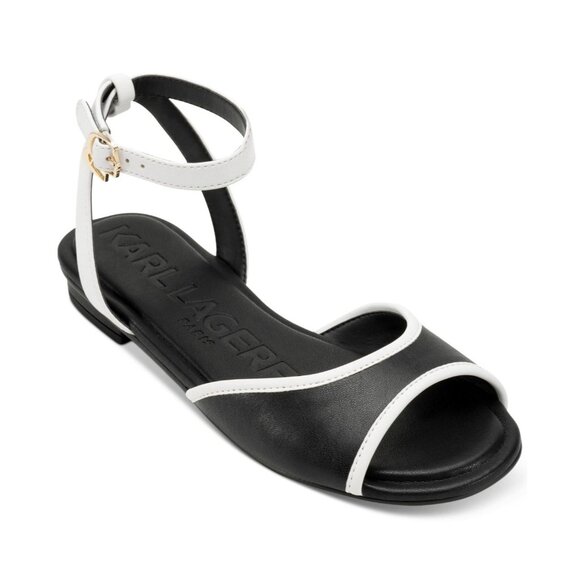 Karl Lagerfeld Paris Shoes - Karl Lagerfeld Paris Women's Cabria Ankle Strap Flat Sandals
